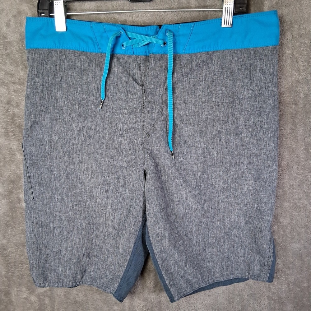 Fox Head Shorts Mens Size 32 Gray Blue Inseam 10 Beach Style Summer Shorts